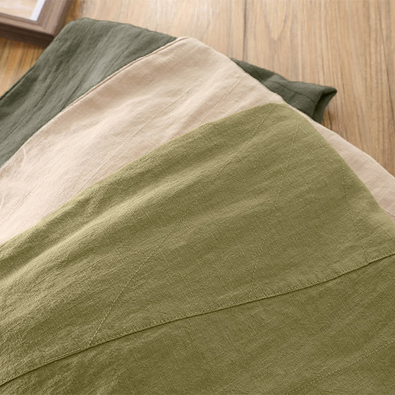 Pantalon de yoga ample de couleur unie avec poches et Buddha Stones - image 51