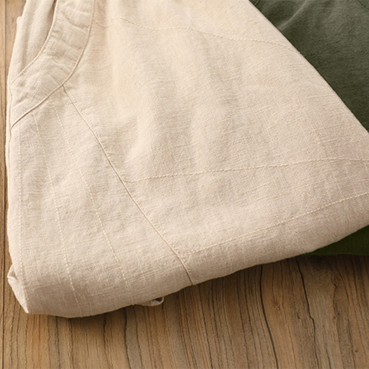 Pantalon de yoga ample de couleur unie avec poches et Buddha Stones - image 54