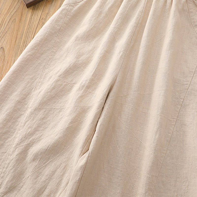 Pantalon de yoga ample de couleur unie avec poches et Buddha Stones - image 13