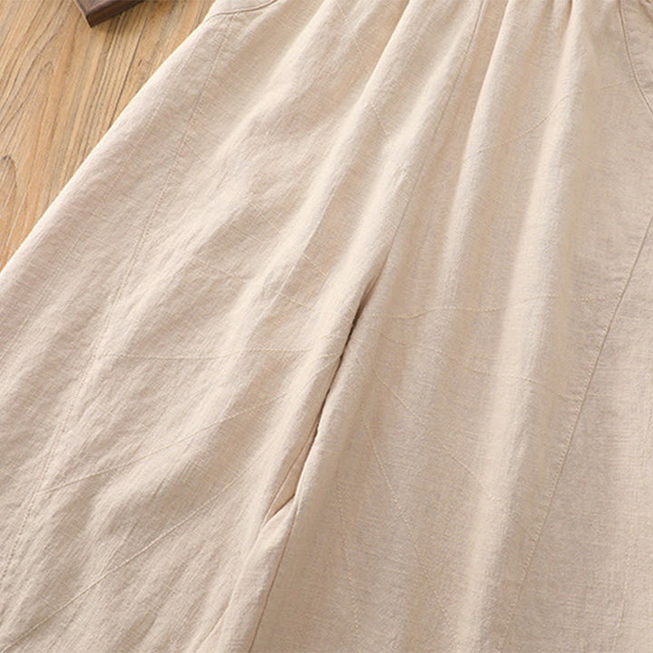 Pantalon de yoga ample de couleur unie avec poches et Buddha Stones - image 13