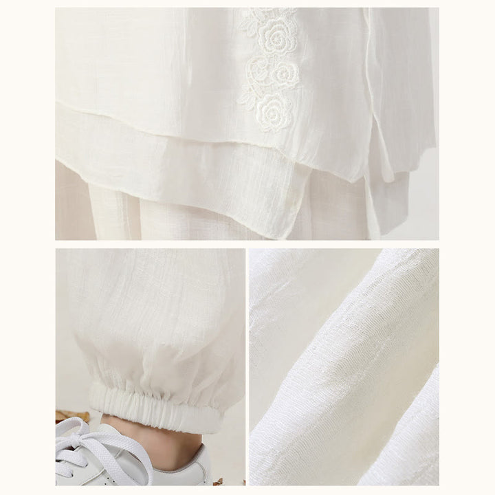 Ensemble de 2 uniformes de Tai Chi à manches longues et boutons en forme de Buddha Stones pour méditation, prière, pratique zen, pour femmes - image 9