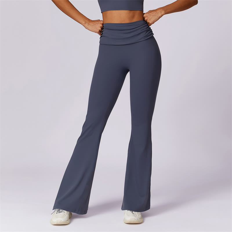 Débardeur dos nu sans manches avec bretelles et soutien-gorge évasé Buddha Stones pour le sport, le fitness et le yoga - SteelBlue - Pantalon - US8-10，UK/AU12-14，EU40-42 (XL) - image 46