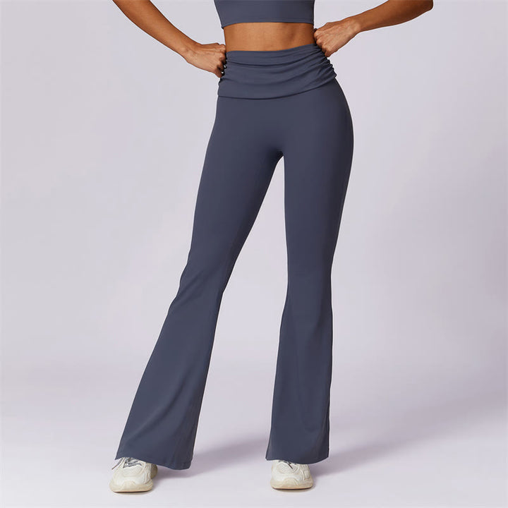 Débardeur dos nu sans manches avec bretelles et soutien-gorge évasé Buddha Stones pour le sport, le fitness et le yoga - SteelBlue - Pantalon - US8-10，UK/AU12-14，EU40-42 (XL) - image 46