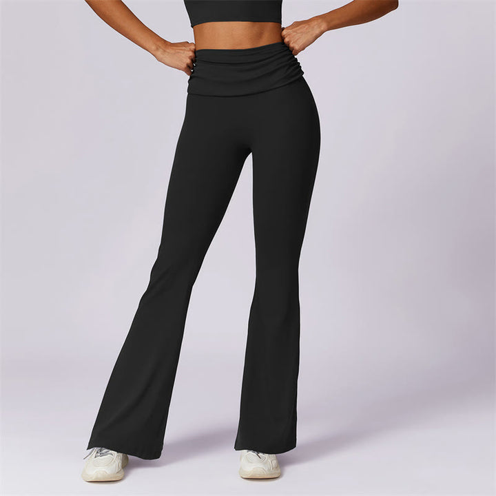 Débardeur dos nu sans manches avec bretelles et soutien-gorge évasé Buddha Stones pour le sport, le fitness et le yoga - Noir - Pantalon - US8-10，UK/AU12-14，EU40-42 (XL) - image 34