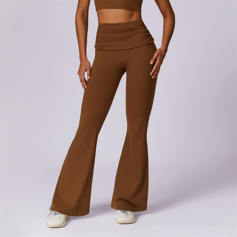 Débardeur dos nu sans manches avec bretelles et soutien-gorge évasé Buddha Stones pour le sport, le fitness et le yoga - Brun - Pantalon - US8-10，UK/AU12-14，EU40-42 (XL) - image 69
