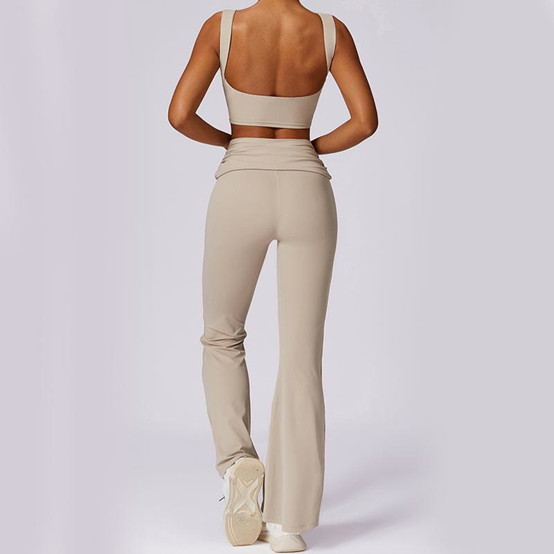 Débardeur dos nu sans manches avec bretelles et soutien-gorge évasé Buddha Stones pour le sport, le fitness et le yoga - image 63