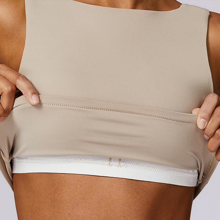 Débardeur dos nu sans manches avec bretelles et soutien-gorge évasé Buddha Stones pour le sport, le fitness et le yoga - image 55