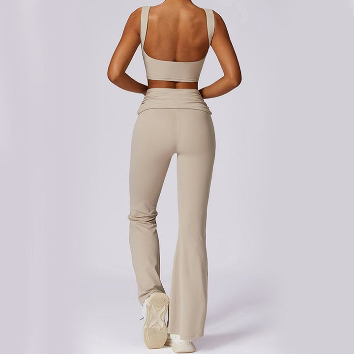 Débardeur dos nu sans manches avec bretelles et soutien-gorge évasé Buddha Stones pour le sport, le fitness et le yoga - image 63