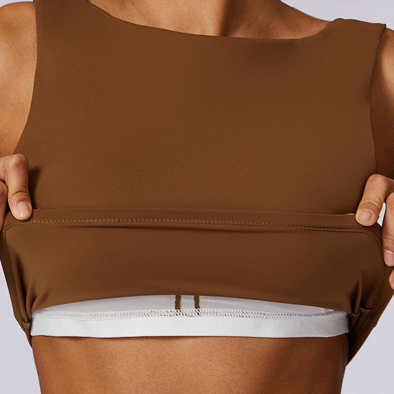 Débardeur dos nu sans manches avec bretelles et soutien-gorge évasé Buddha Stones pour le sport, le fitness et le yoga - image 67