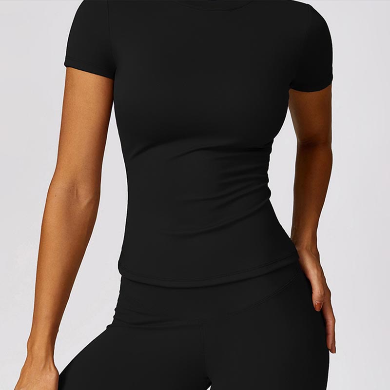 T-shirt à manches courtes pour femmes Buddha Stones, haut, leggings taille haute, pantalon pour le sport, le yoga