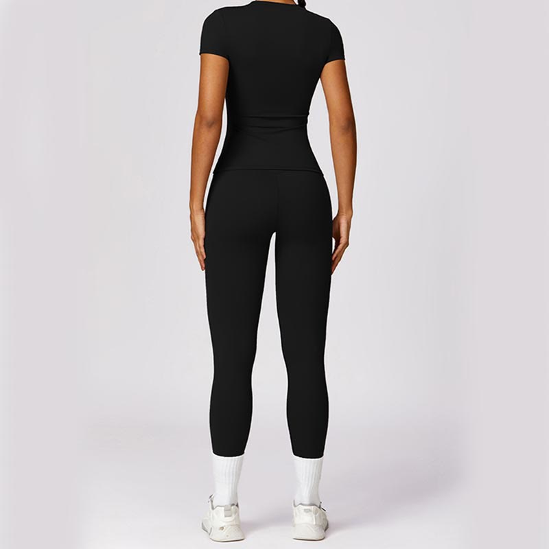 T-shirt à manches courtes pour femmes Buddha Stones, haut, leggings taille haute, pantalon pour le sport, le yoga