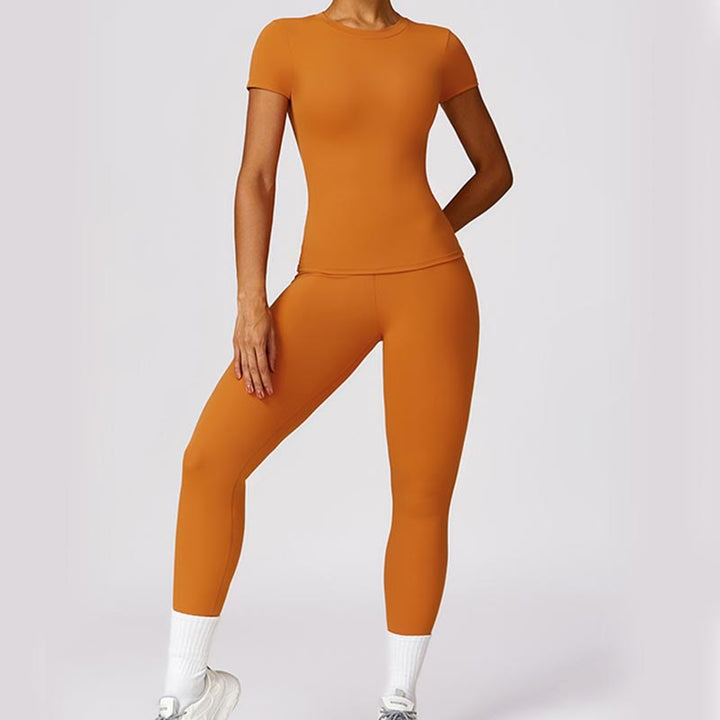 T-shirt à manches courtes pour femmes Buddha Stones, haut, leggings taille haute, pantalon pour le sport, le yoga