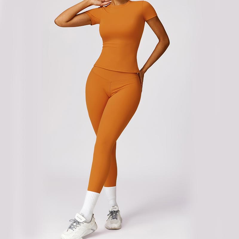 T-shirt à manches courtes pour femmes Buddha Stones, haut, leggings taille haute, pantalon pour le sport, le yoga