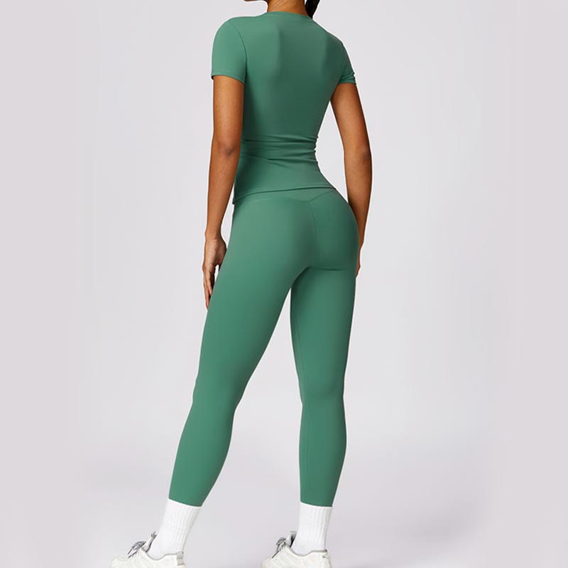 T-shirt à manches courtes pour femmes Buddha Stones, haut, leggings taille haute, pantalon pour le sport, le yoga