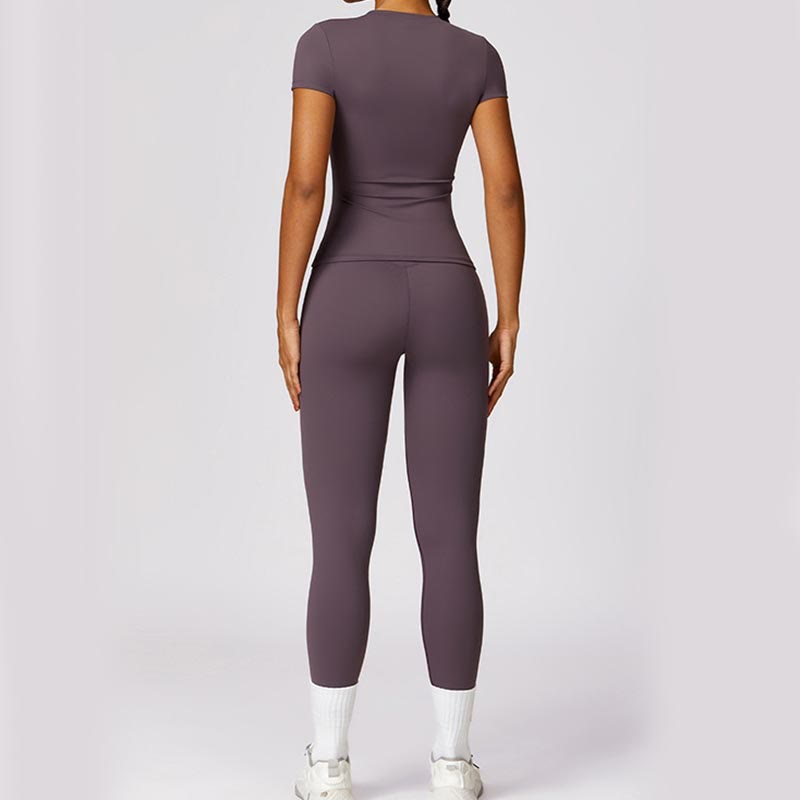 T-shirt à manches courtes pour femmes Buddha Stones, haut, leggings taille haute, pantalon pour le sport, le yoga