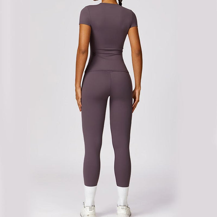 T-shirt à manches courtes pour femmes Buddha Stones, haut, leggings taille haute, pantalon pour le sport, le yoga
