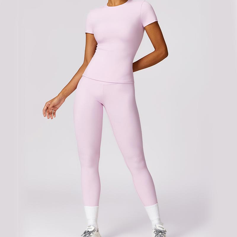 T-shirt à manches courtes pour femmes Buddha Stones, haut, leggings taille haute, pantalon pour le sport, le yoga