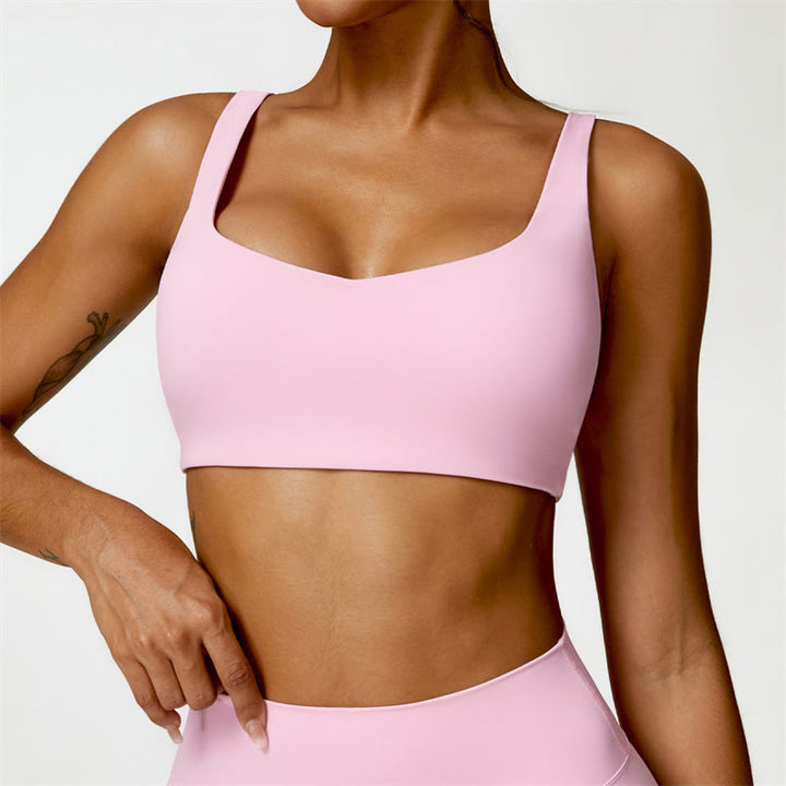 Buddha Stones Gym Sports Yoga Soutien-gorge dos nu Crop Tank Top Shorts - Rose - Haut - US6，UK/AU10，EU38 (XL) - image 36