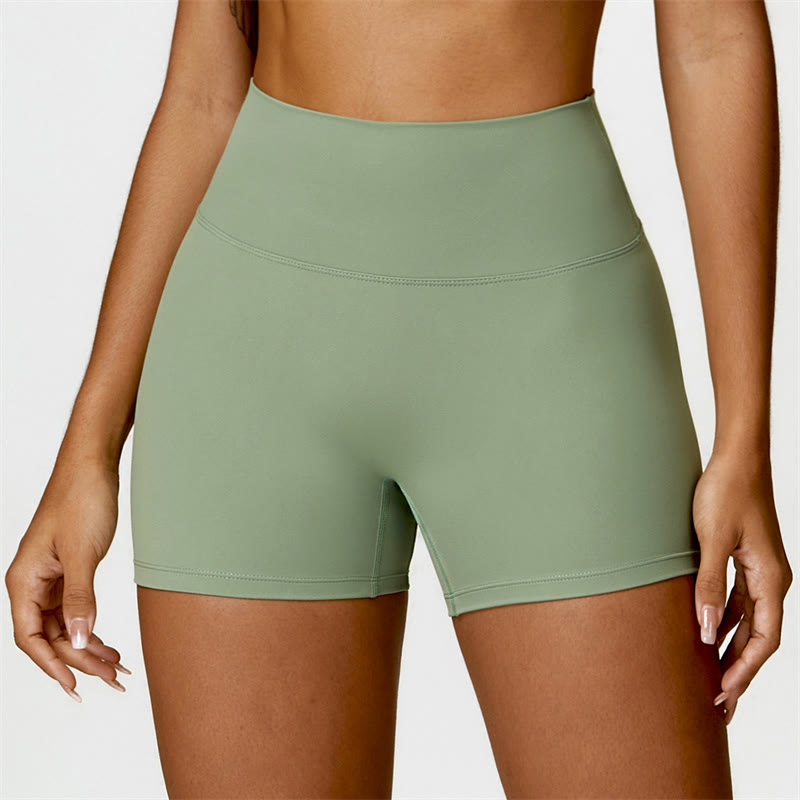 Buddha Stones Gym Sports Yoga Soutien-gorge dos nu Crop Tank Top Shorts - Vert - Shorts - US6，UK/AU10，EU38 (XL) - image 29