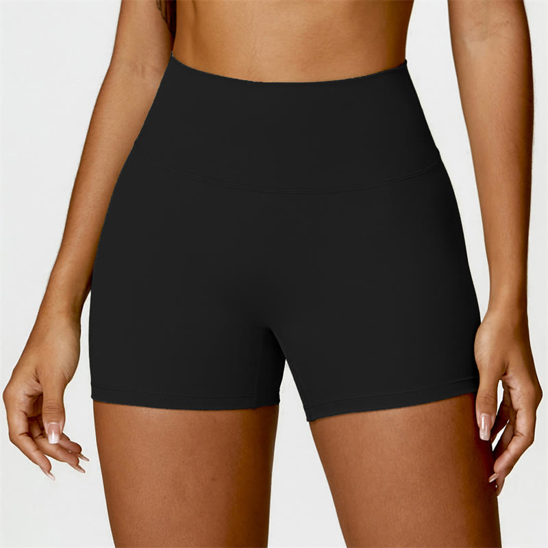 Buddha Stones Gym Sports Yoga Soutien-gorge dos nu Crop Tank Top Shorts - Noir - Shorts - US6，UK/AU10，EU38 (XL) - image 8