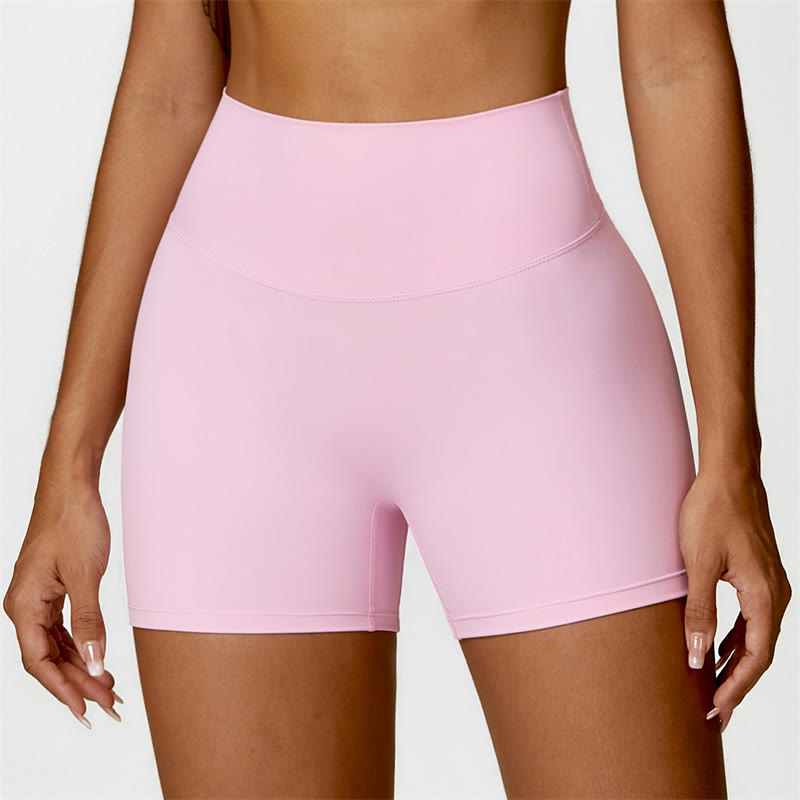 Buddha Stones Gym Sports Yoga Soutien-gorge dos nu Crop Tank Top Shorts - Rose - Shorts - US6，UK/AU10，EU38 (XL) - image 43