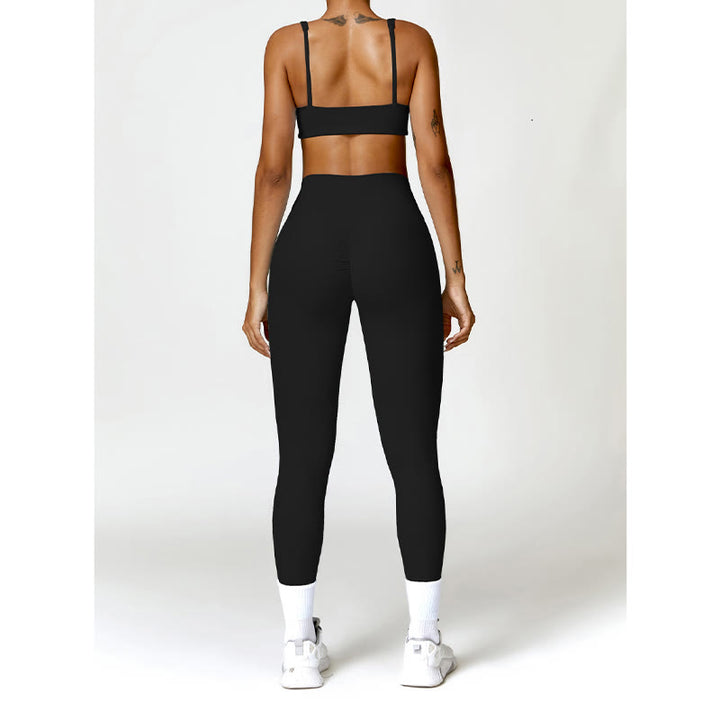 Buddha Stones Gym Sports Yoga Soutien-gorge dos nu Crop Tank Top Shorts - image 5