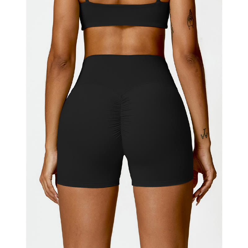 Buddha Stones Gym Sports Yoga Soutien-gorge dos nu Crop Tank Top Shorts - image 11