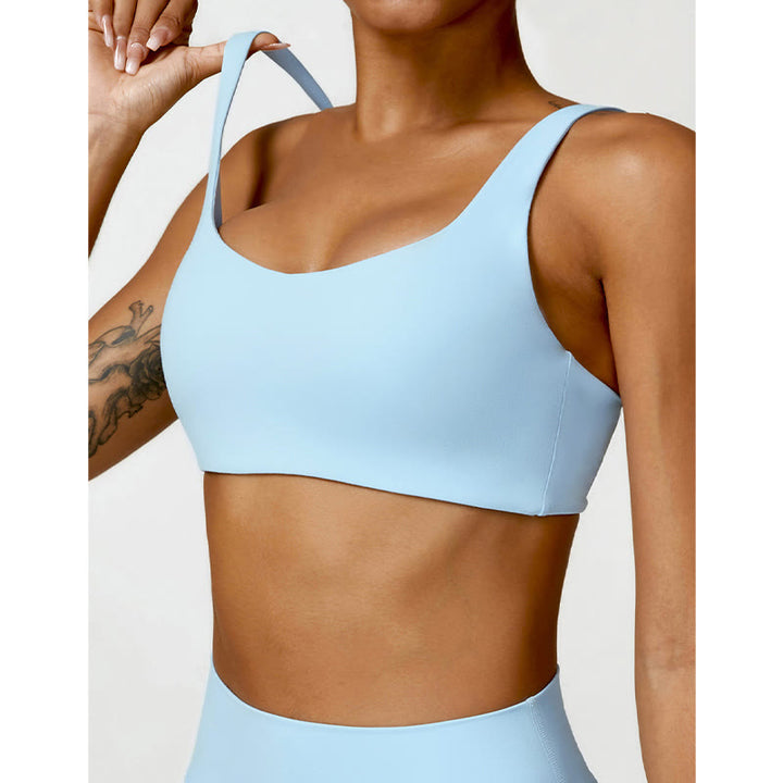 Buddha Stones Gym Sports Yoga Soutien-gorge dos nu Crop Tank Top Shorts - image 14