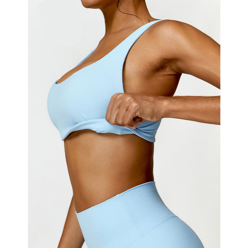 Buddha Stones Gym Sports Yoga Soutien-gorge dos nu Crop Tank Top Shorts - image 15