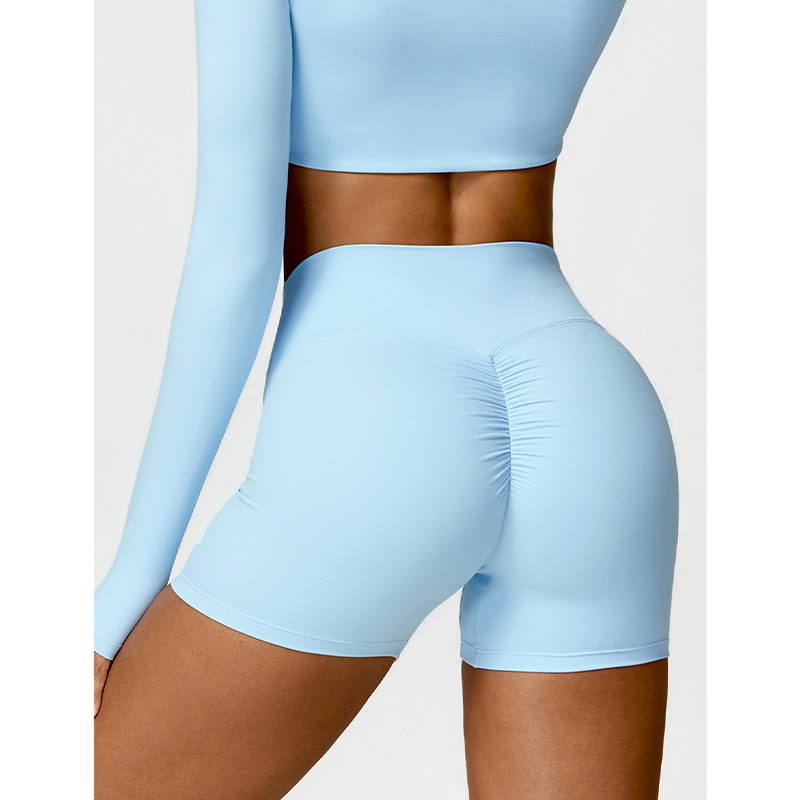 Buddha Stones Gym Sports Yoga Soutien-gorge dos nu Crop Tank Top Shorts - image 23