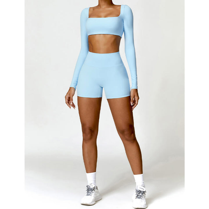 Buddha Stones Gym Sports Yoga Soutien-gorge dos nu Crop Tank Top Shorts - image 24