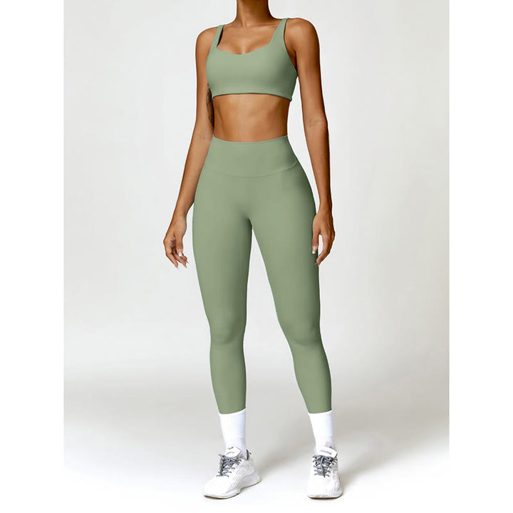 Buddha Stones Gym Sports Yoga Soutien-gorge dos nu Crop Tank Top Shorts - image 27