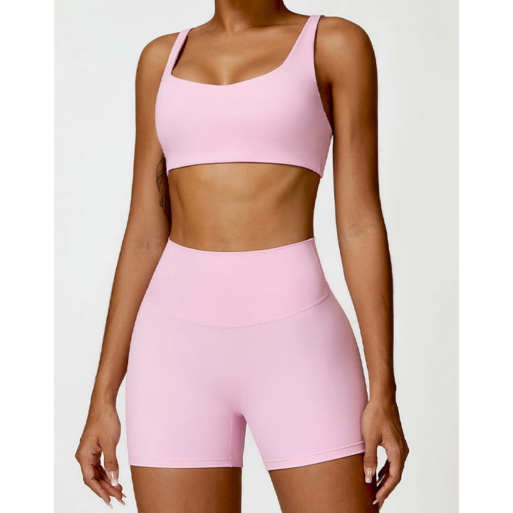 Buddha Stones Gym Sports Yoga Soutien-gorge dos nu Crop Tank Top Shorts - image 37