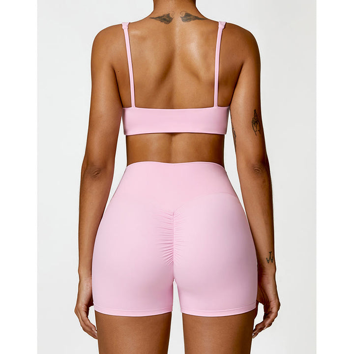 Buddha Stones Gym Sports Yoga Soutien-gorge dos nu Crop Tank Top Shorts - image 40