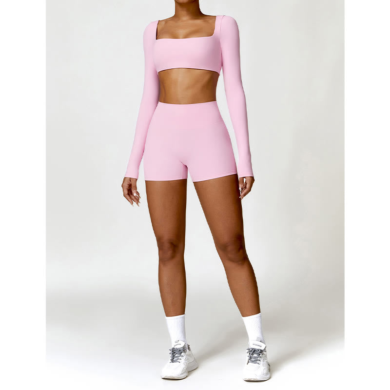 Buddha Stones Gym Sports Yoga Soutien-gorge dos nu Crop Tank Top Shorts - image 47