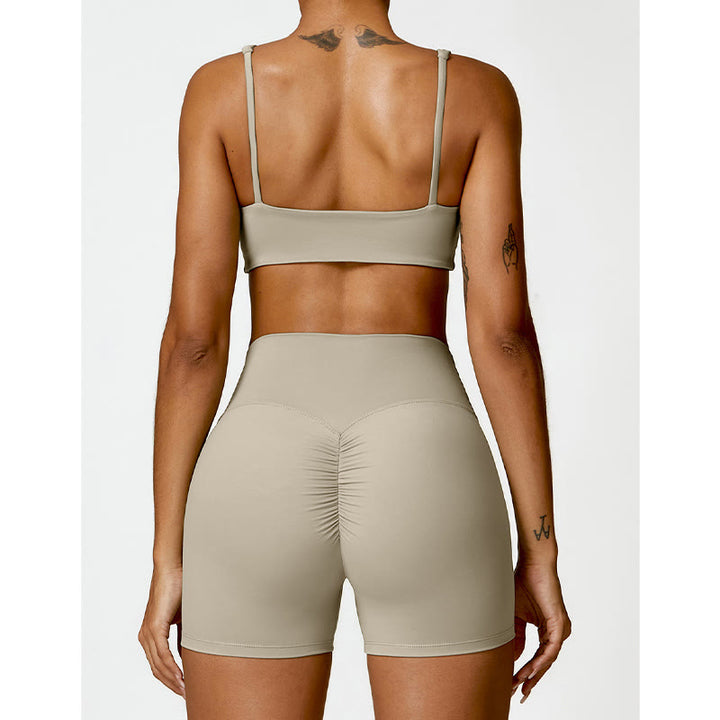 Buddha Stones Gym Sports Yoga Soutien-gorge dos nu Crop Tank Top Shorts - image 53