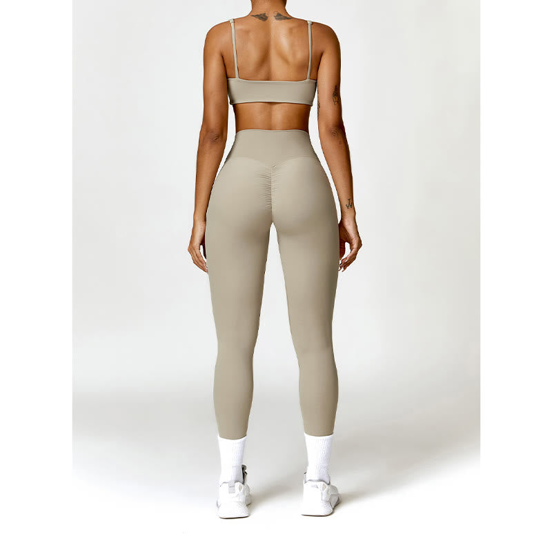 Buddha Stones Gym Sports Yoga Soutien-gorge dos nu Crop Tank Top Shorts - image 60