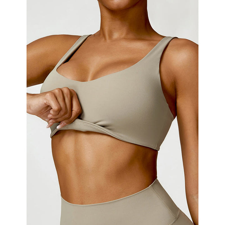 Buddha Stones Gym Sports Yoga Soutien-gorge dos nu Crop Tank Top Shorts - image 50