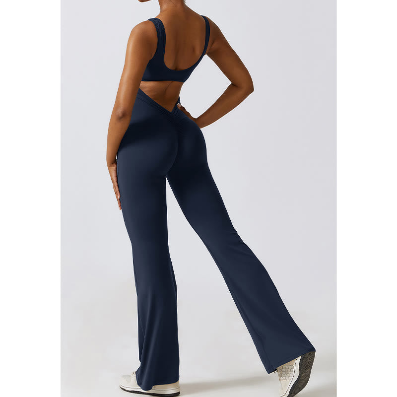 Combinaison d'entraînement sans manches pour femmes Buddha Stones, pantalon évasé, sport, fitness, yoga - image 22