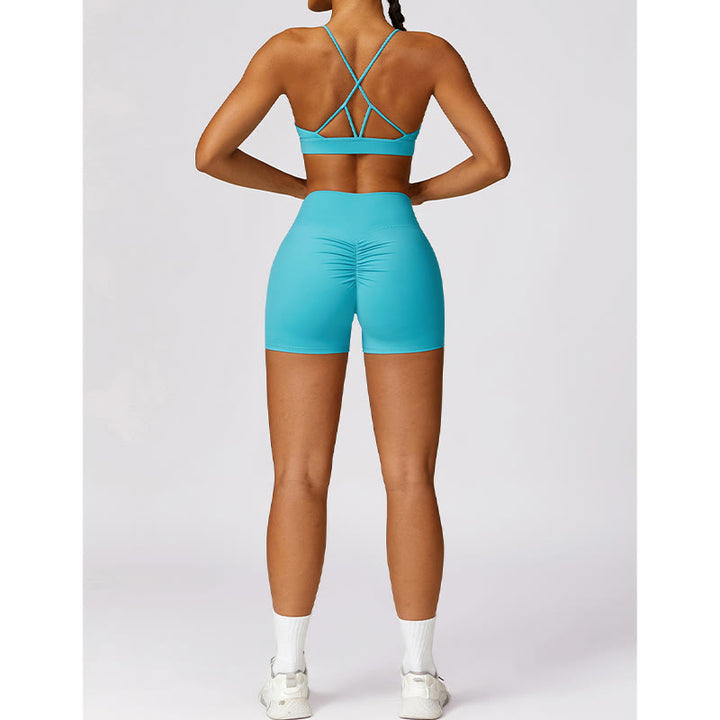 Buddha Stones Gym Sports Yoga Soutien-gorge dos nu Crop Tank Top Short respirant