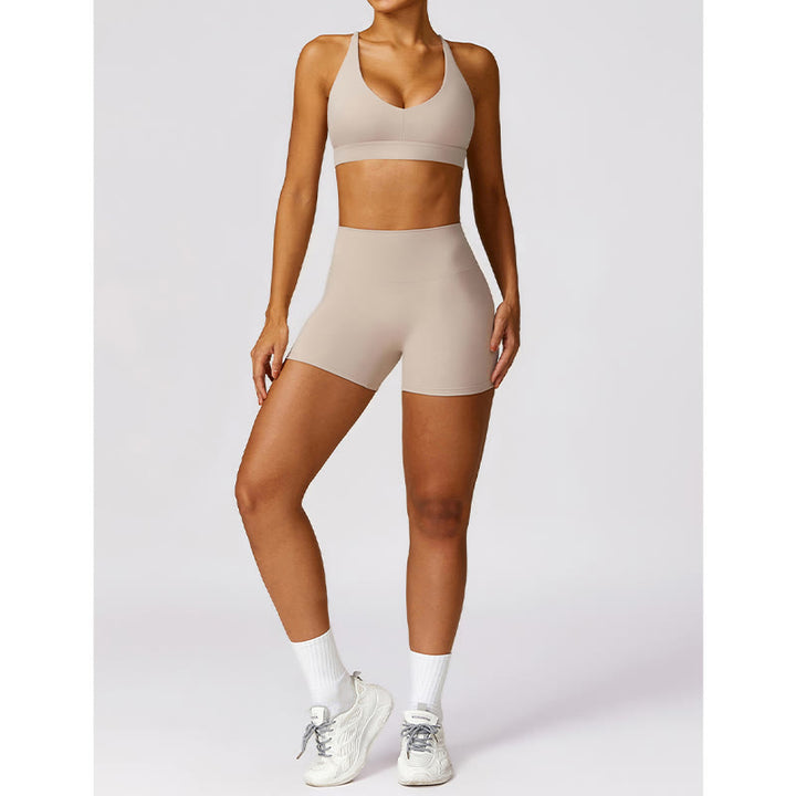 Buddha Stones Gym Sports Yoga Soutien-gorge dos nu Crop Tank Top Short respirant