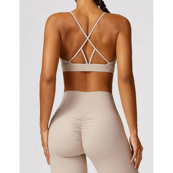 Buddha Stones Gym Sports Yoga Soutien-gorge dos nu Crop Tank Top Short respirant