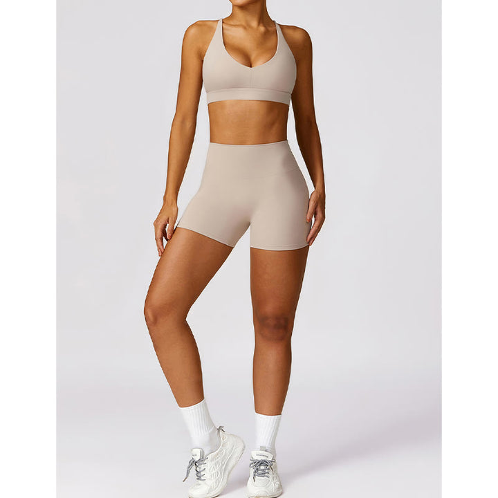 Buddha Stones Gym Sports Yoga Soutien-gorge dos nu Crop Tank Top Short respirant