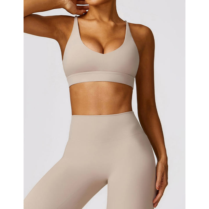 Buddha Stones Gym Sports Yoga Soutien-gorge dos nu Crop Tank Top Short respirant