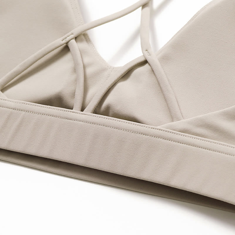 Buddha Stones Gym Sports Yoga Soutien-gorge dos nu Crop Tank Top Short respirant - image 35