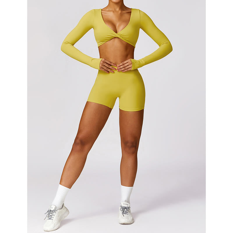 Buddha Stones Gym Sports Yoga Soutien-gorge dos nu Crop Tank Top Short respirant