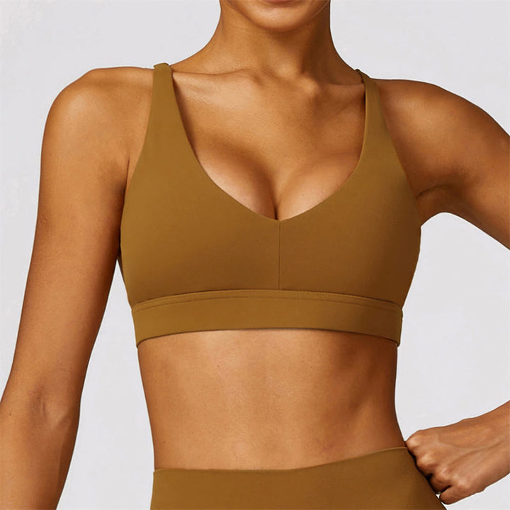 Buddha Stones Gym Sports Yoga Soutien-gorge dos nu Crop Tank Top Short respirant