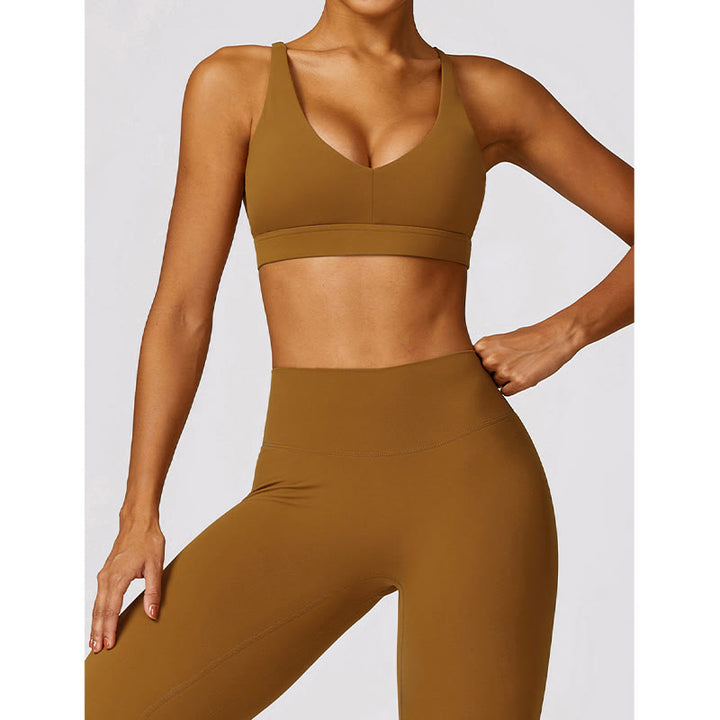 Buddha Stones Gym Sports Yoga Soutien-gorge dos nu Crop Tank Top Short respirant