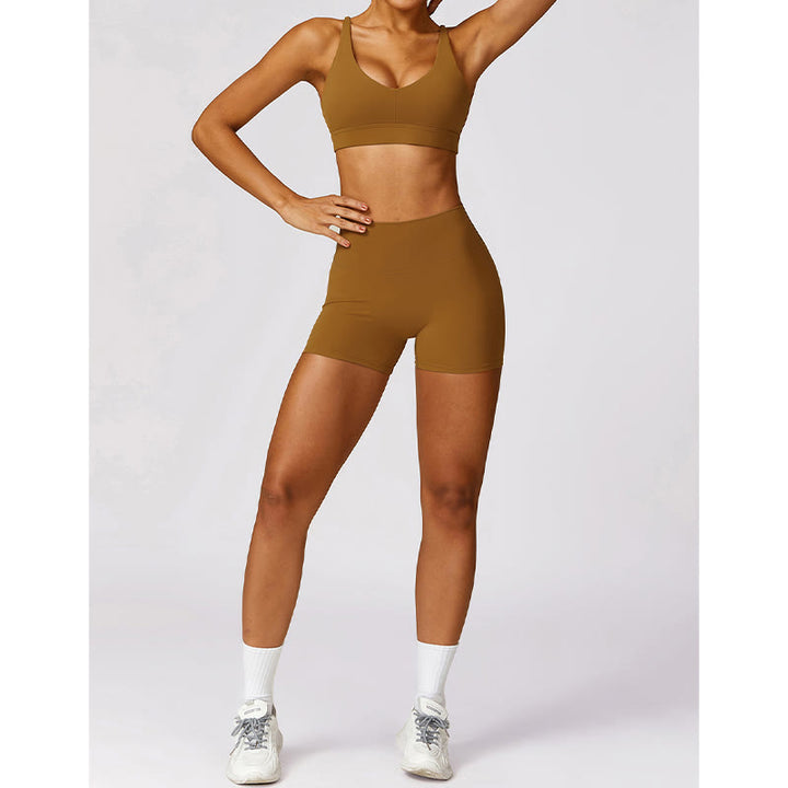 Buddha Stones Gym Sports Yoga Soutien-gorge dos nu Crop Tank Top Short respirant