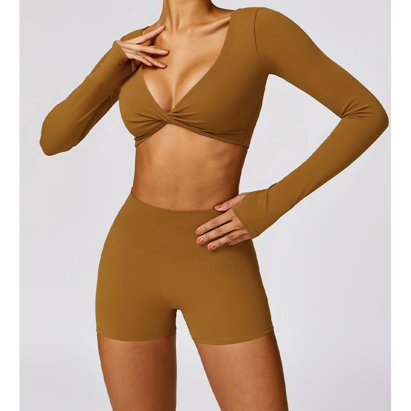 Buddha Stones Gym Sports Yoga Soutien-gorge dos nu Crop Tank Top Short respirant - image 56